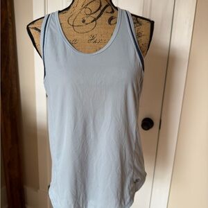 Outdoor Research Blue Gray Tank Top Lightweight Scoop Neck